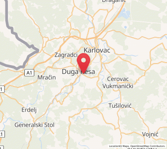 Map of Mrežnički Varoš, Karlovac