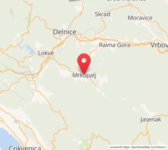 Map of Mrkopalj, County of Primorje-Gorski Kotar