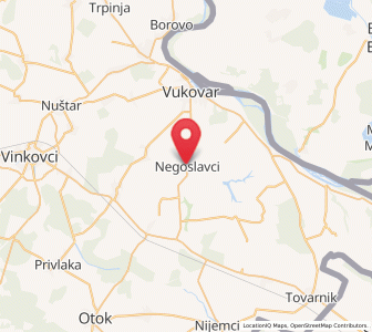 Map of Negoslavci, Vukovar-Sirmium