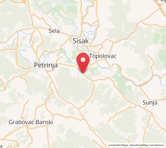 Map of Novo Selo, County of Sisak-Moslavina