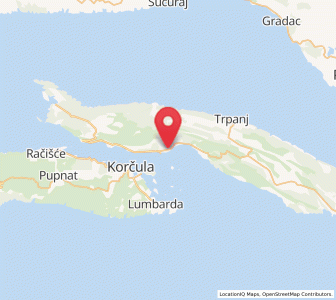 Map of Orebić, Dubrovnik-Neretva