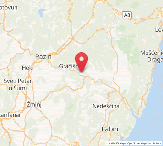 Map of Pićan, Istria