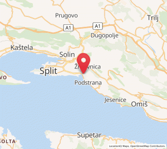 Map of Podstrana - Sita, Split-Dalmatia
