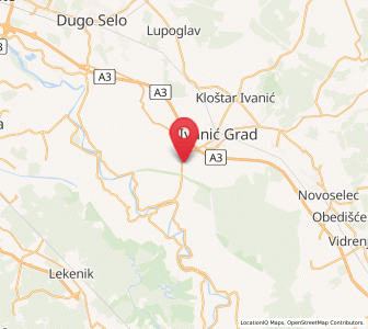Map of Posavski Bregi, County of Zagreb