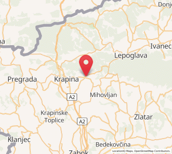 Map of Radoboj, County of Krapina-Zagorje