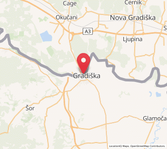 Map of Stara Gradiška, Brod-Posavina