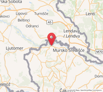 Map of Sveti Martin na Muri, County of Međimurje