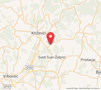 Map of Trema, County of Koprivnica-Križevci