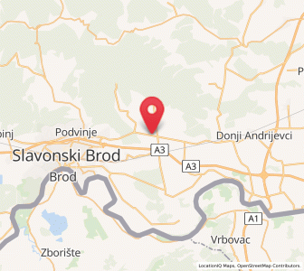 Map of Trnjani, Brod-Posavina