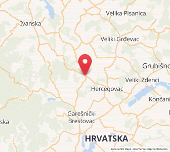 Map of Velika Trnovitica, Bjelovar-Bilogora