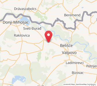 Map of Veliškovci, County of Osijek-Baranja