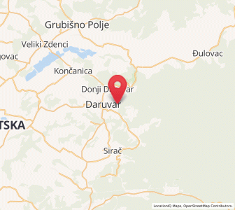 Map of Vrbovac Podborski, Bjelovar-Bilogora