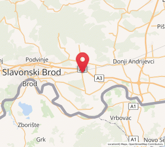 Map of Zadubravlje, Brod-Posavina