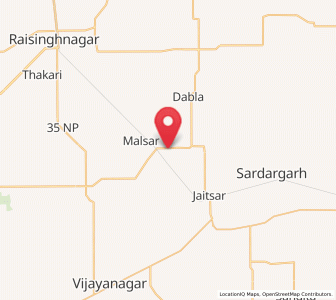 Map of 7LC, Rajasthan