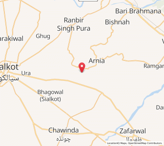 Map of Aajpur, Kashmir