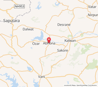 Map of Abhona, Maharashtra
