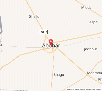 Map of Abohar, Punjab