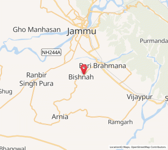 Map of Abtare Chak, Kashmir