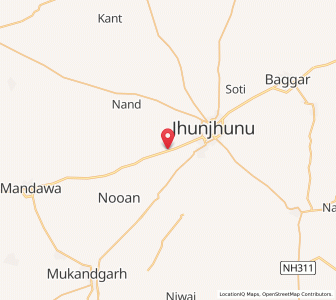 Map of Abusar, Rajasthan