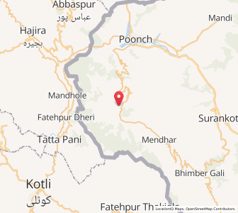 Map of Achhahad, Kashmir