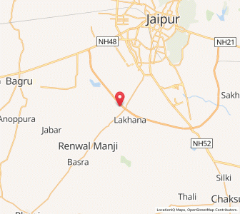 Map of Achrala, Rajasthan