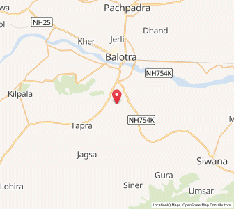 Map of Ada, Rajasthan