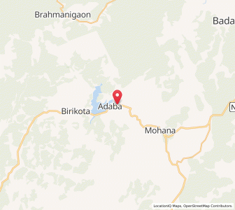 Map of Adaba, Odisha