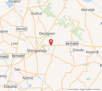 Map of Adalgaon, Maharashtra