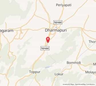 Map of Adamankottai, Tamil Nadu