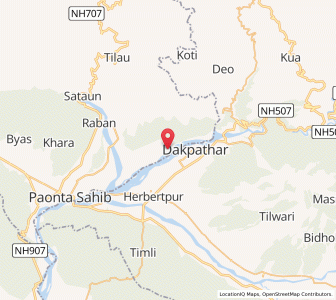 Map of Adan, Himachal Pradesh