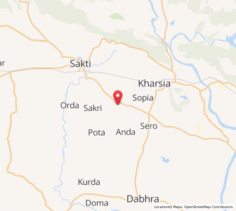 Map of Adbhar, Chhattisgarh