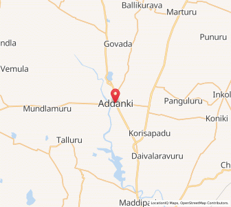 Map of Addanki, Andhra Pradesh