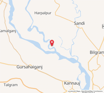 Map of Adhaia, Uttar Pradesh