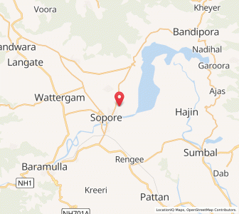 Map of Adipur, Kashmir