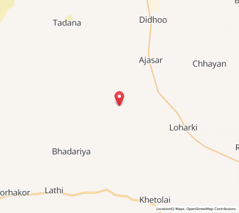 Map of Aeta, Rajasthan