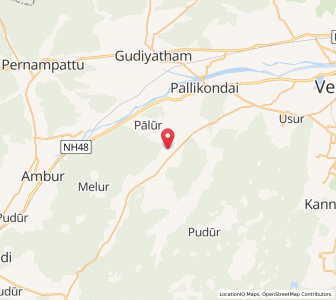 Map of Agaram, Tamil Nadu