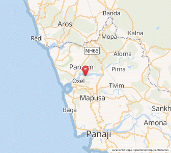 Map of Agarvado, Goa