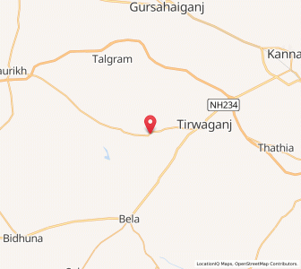 Map of Agaus, Uttar Pradesh