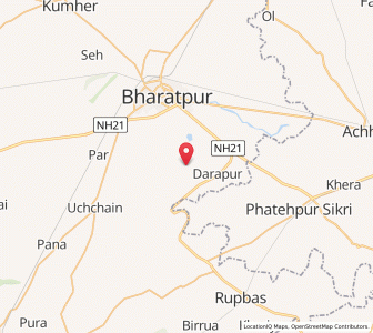 Map of Aghapur, Rajasthan