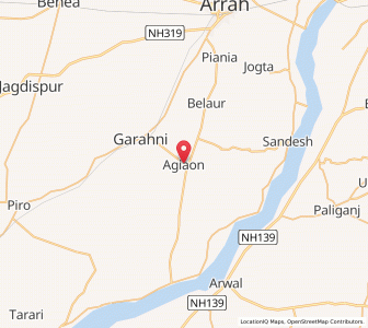 Map of Agiaon, Bihar
