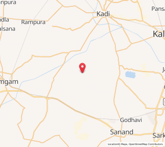 Map of Agol, Gujarat