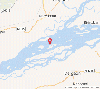 Map of Ahataguri, Assam
