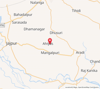 Map of Ahias, Odisha