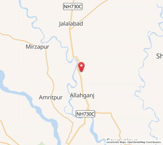 Map of Ahiwaran ki Madaiyan, Uttar Pradesh