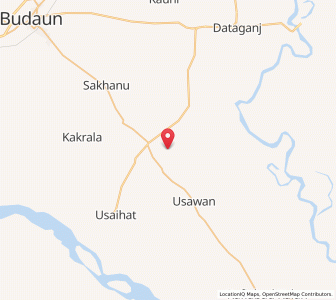Map of Ahmadganj, Uttar Pradesh