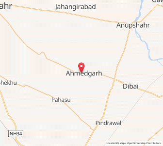 Map of Ahmadgarh, Uttar Pradesh