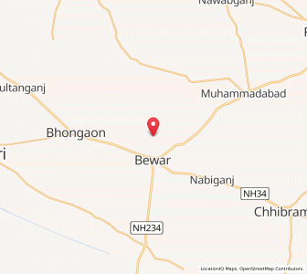 Map of Ahmadpur Karuamai, Uttar Pradesh