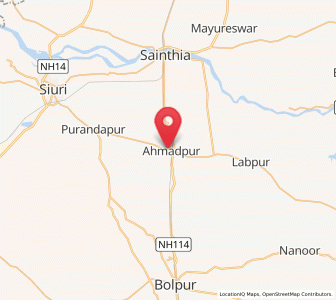Map of Ahmadpur, West Bengal