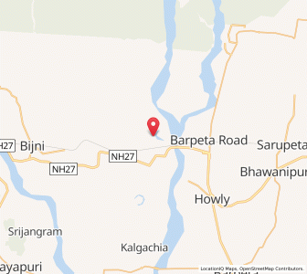 Map of Ahompathar, Assam