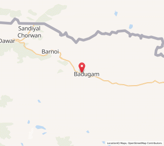Map of Ahweiba, Kashmir
